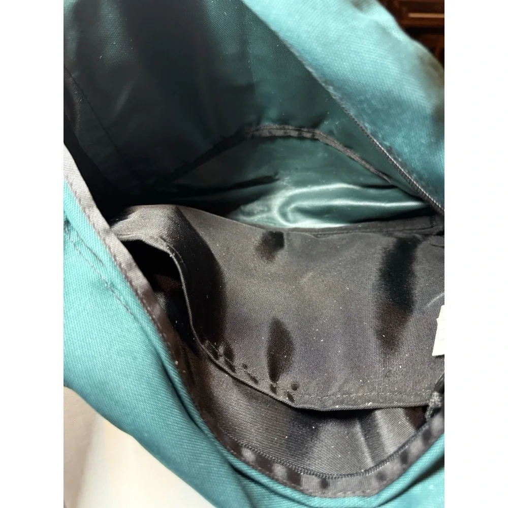Vintage LL Bean Green Canvas‎ waist bag messenger bag biking bag hiking bag EUC
